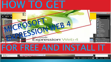 HOW TO GET MICROSOFT EXPRESSION WEB 4 FOR FREE AND INSTALL IT