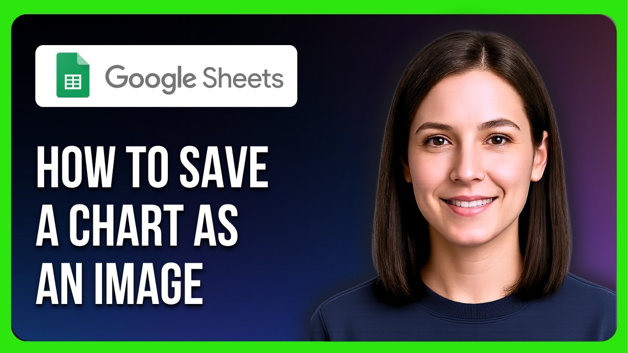 How To Save A Chart As An Image In Google Sheets - YouTube