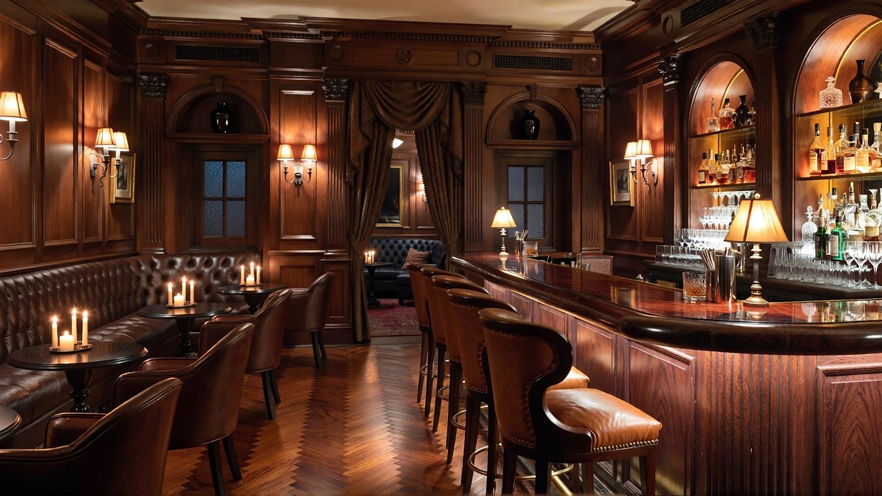 Smooth Cool Jazz Lofi & Piano 🍸 | 2 Hours of Laid Back Luxury Bar Ambience