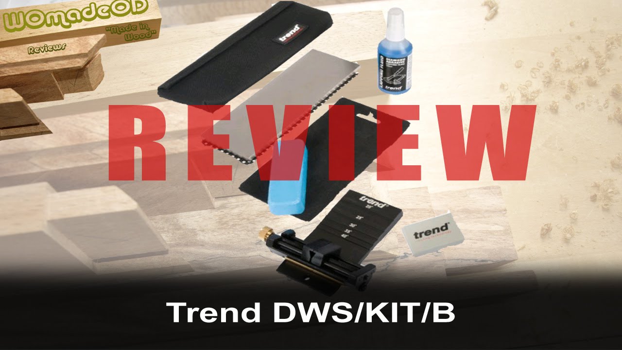 Trend Complete Diamond Sharpening kit Review. Hand Tool Sharpening