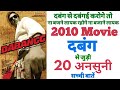 Dabangg movie unknown facts interesting facts trivia shooting locations revisit Salman Khan sonakshi