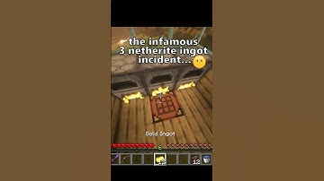 3 netherite ingot incident😥😒❤ #shorts