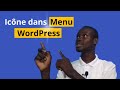Mettre une Icône dans un Menu WordPress