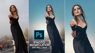 Change background and natural soft light effect - photo manipulation tutorial screenshot 1