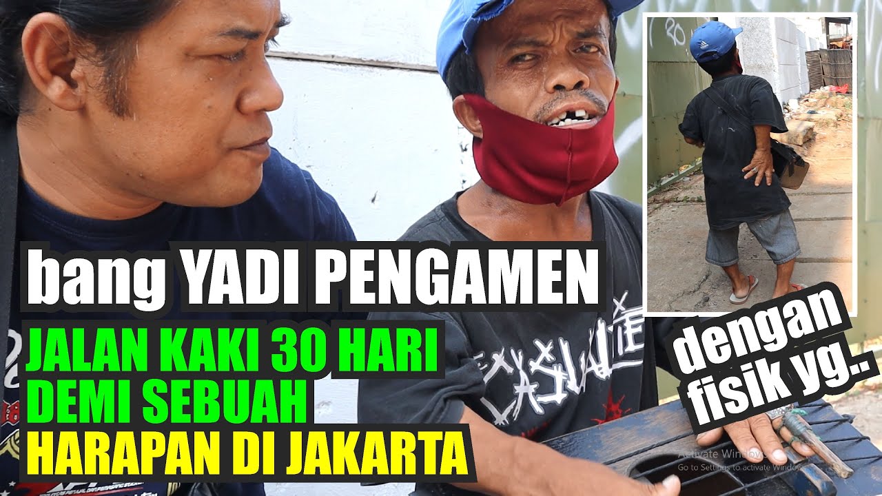 PENGAMEN DENGAN KONDISI FISIK TIDAK NORMAL DEMI NAFKAH