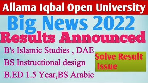 How to check B.ed result 2022||How to Check Aiou results#aiou,#aiouresult #bed#aiouinformation