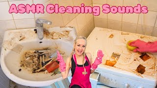 ASMR Cleaning sounds ✨ Scrubbing Sounds | Water Sounds | Unedited Footage 💗