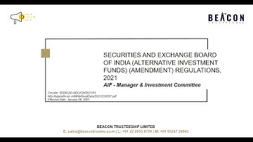 SEBI (Alternative Investment Funds) ( Amendment) Regulations, 2021