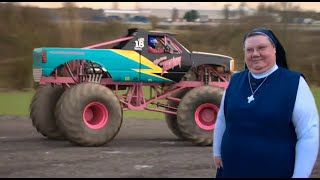 Stadion Barbermaskine bunker Top Gear ~ Can a nun drive a monster truck? - YouTube