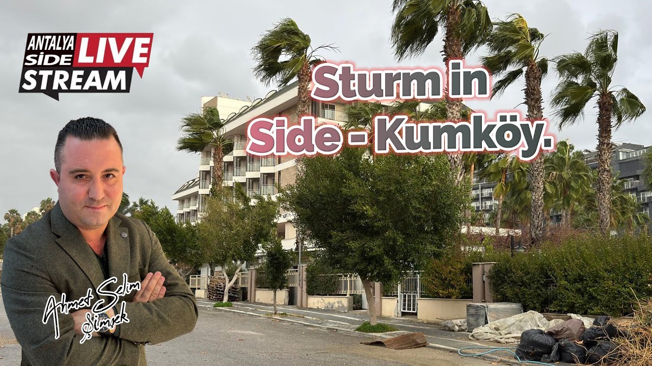Sturm in Side - Kumköy. 