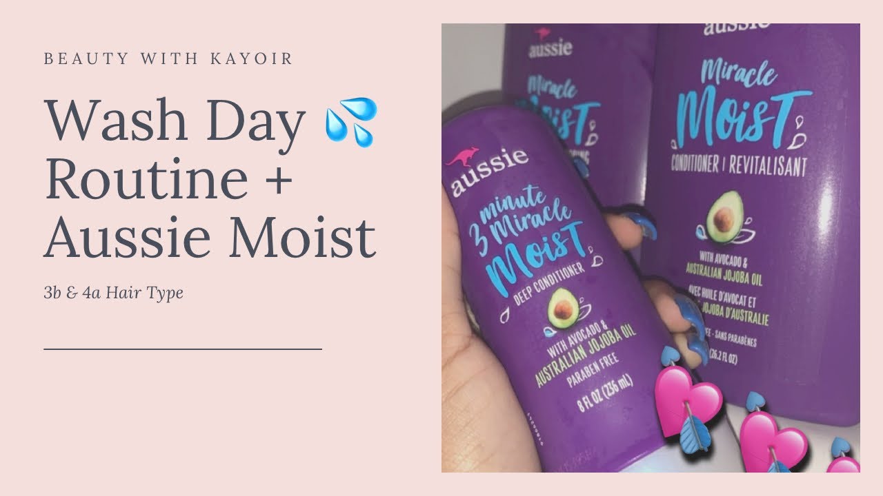 Wash Day W/ Aussie Moist 💦🦘