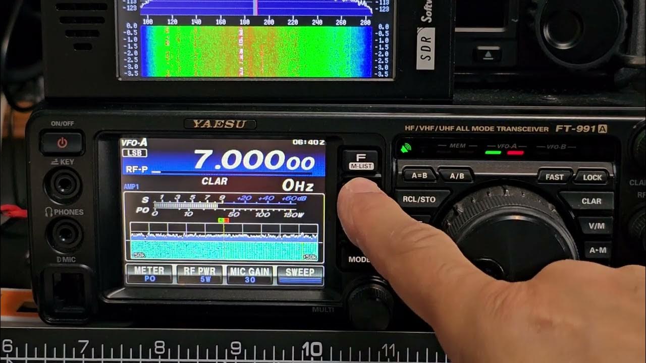 YAESU FT991A FACTORY RESET - Enable Waterfall & ADD call.sign C4FM