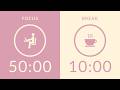 50/10 Pomodoro Timer | No Music 🔔 Bell Only | 4-Hour Study With Me for Deep Focus 🍅