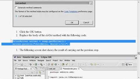Java Web Programming with Eclipse: Servlets
