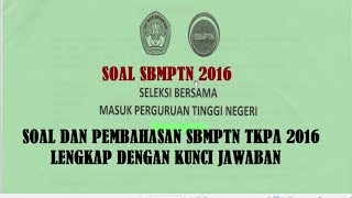 Soal sbmptn dan pembahasan tkpa ...