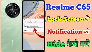 Realme C65 5g Lock Screen Par Notification Ko Hide Kaise Kare // How To Hide Notification Realme C65