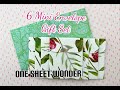 One Sheet Wonder  💌 6 Mini Envelope Gift Set in 3 Sizes PLUS Pocket Insert | 12x12 Paper