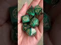 Green cats eyes dice #dice #dnd