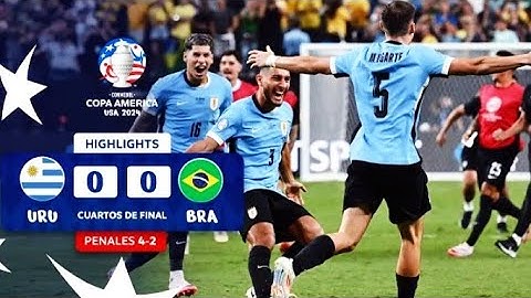 Brazil vs Uruguay Pen 4-2- Resumen All Goals & Copa America 2024