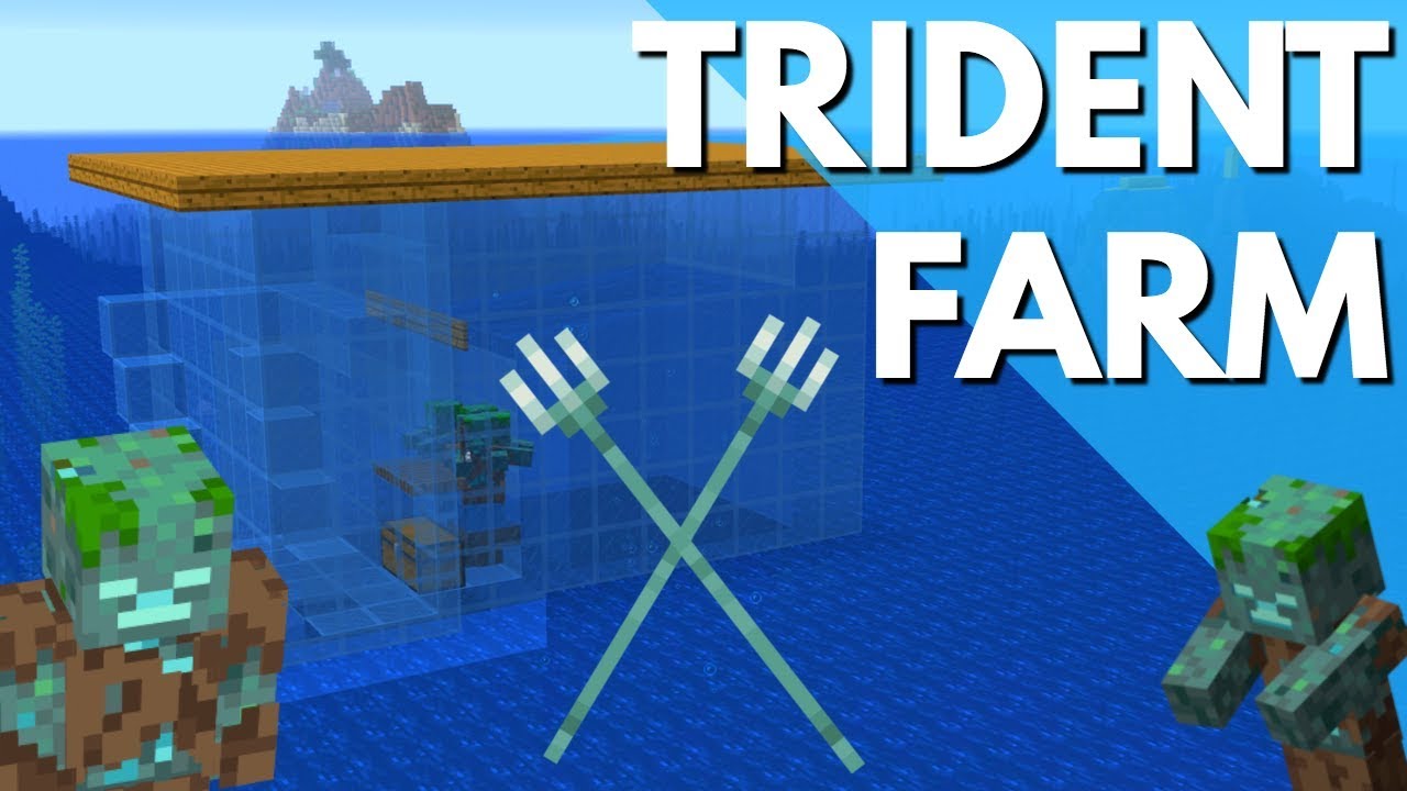 How to make a trident farm in minecraft bedrock 116