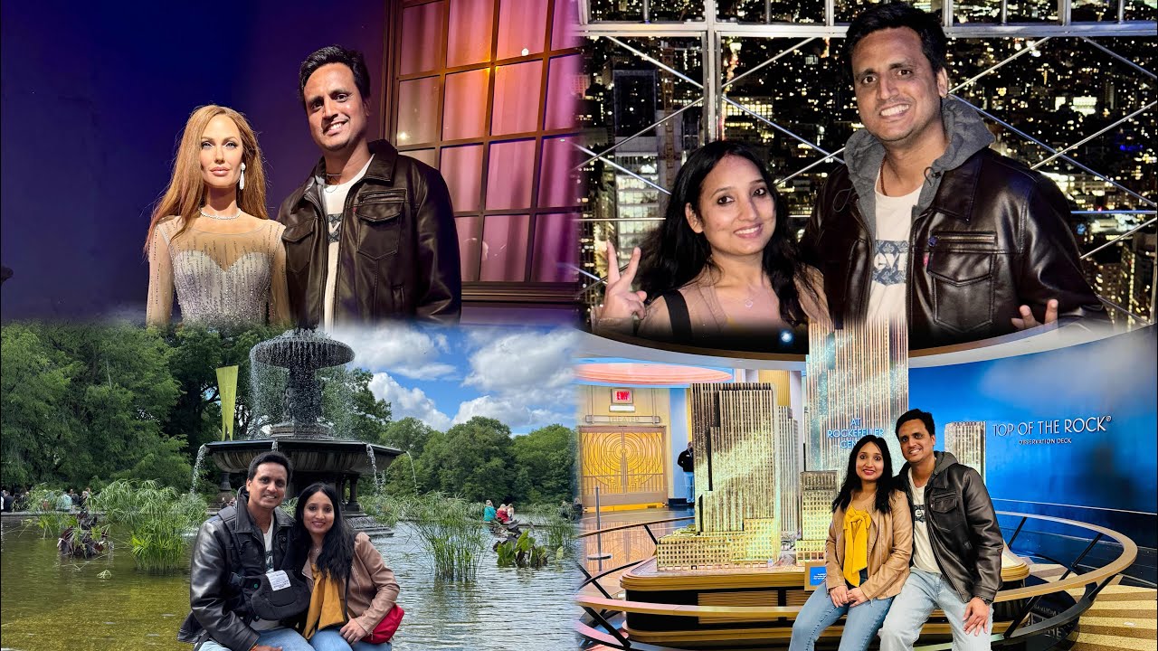 New York Day 1 🇺🇸 | Rockefeller Center, Central Park,Madame Tussauds & Top of the Rock Views 