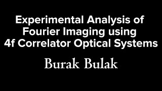 Bilkent University PHYS 211 Project Burak Bulak