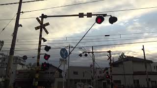 【踏切と電車】JR上越線　新前橋街道踏切