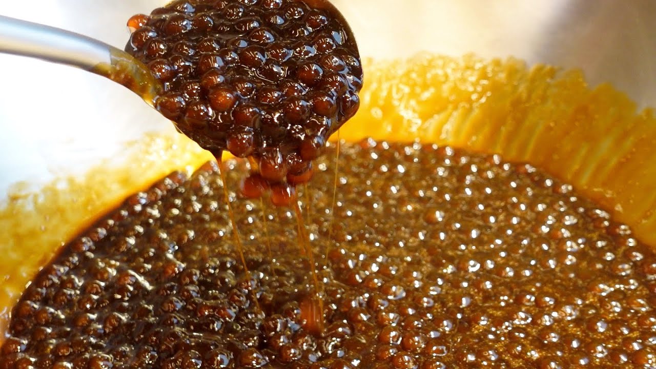 Лучший напиток на Тайване! Коричневый сахар Молоко Боба и кофе Боба - Тайваньская уличная еда