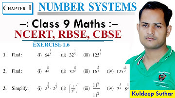 Exercise 1.6 Chapter 1 Number Systems Class 9 Maths NCERT RBSE CBSE