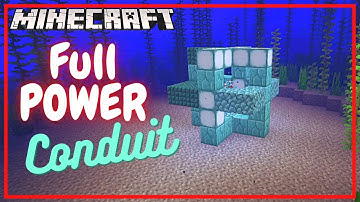 Make a Full Power Conduit in Minecraft - Tutorial
