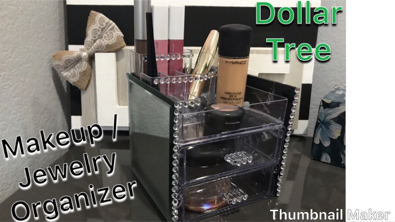Elegant Acrylic make up organizer / dollar tree jewelry organizer