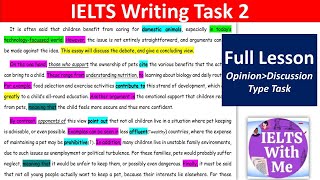 IELTS Writing Task 2, Full Lesson_ Opinion (Discussion) Type Task