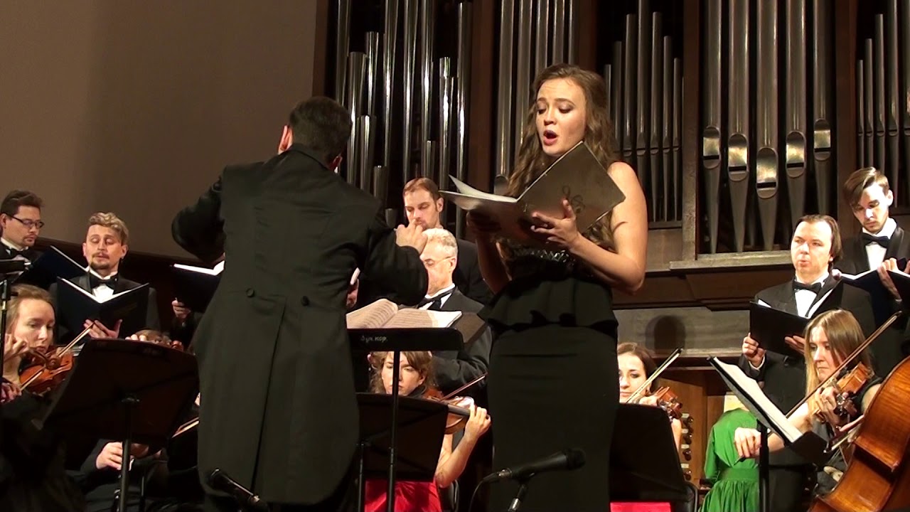 И. Брамс -   "Guten Abend, gut Nacht" -  Александра Дорошева,  муж. кам  хор п/ у В. Рыбина