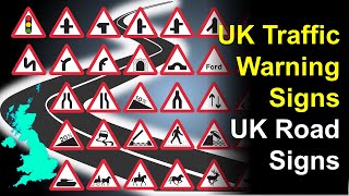 UK Traffic Warning Signs | Road Signs | Pass Your Driving Theory Test 2022 | Highway Code | Symbols screenshot 5
