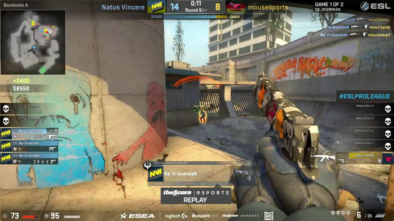 Guardian ace vs Mouz | ESL Pro League Season 4