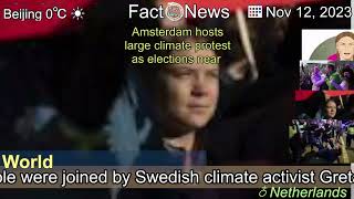 Latestamsterdam Hosts Large Climate Protest As Elections Near