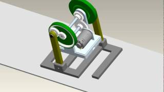 Planetary gear walking robot