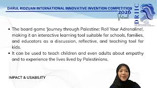 DRIIC 2026 - Journey Through Palestine: Roll Your Adrenaline!