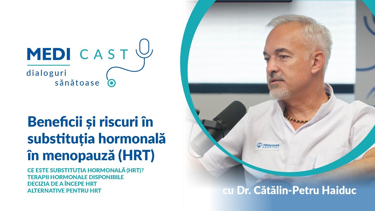 Beneficii și riscuri în substituția hormonală în menopauză(HRT)- MediCast cu Dr.Cătălin-Petru Haiduc