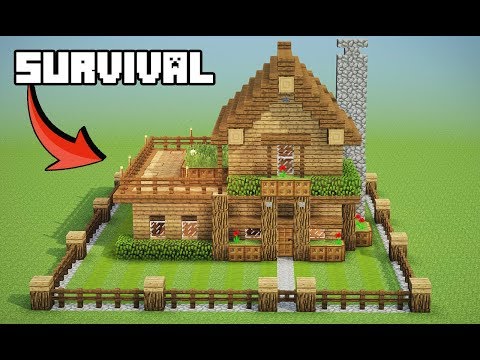 🏡 Minecraft Tutorial  Casa Inicial de MADEIRA⚒️ 