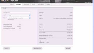 Web2Print Visitenkarte