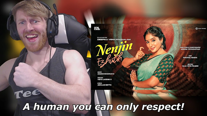 Nenjin Ezhuth Official Music Video |Deepika Venkatachalam |Adarsh Krishnan N • Reaction By Foreigner