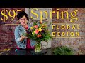 Arranging with 95 worth of spring flowers