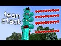 Minecraft UHC but you can STACK on your TEAMMATES...?