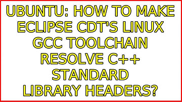 Ubuntu: How to make Eclipse CDT