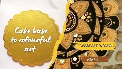 Lippan art tutorial | Lippan art for beginners | Part-1