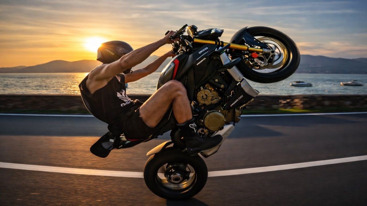 Ducati Streetfighter V4 SP in Italy Lake Garda