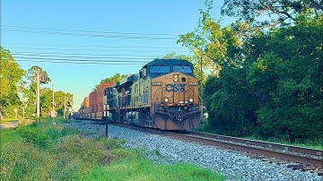 CSX M602-21 with CSXT ES40DC 5243 leading with a nice NF K5HL 2PC on 05/23/2025