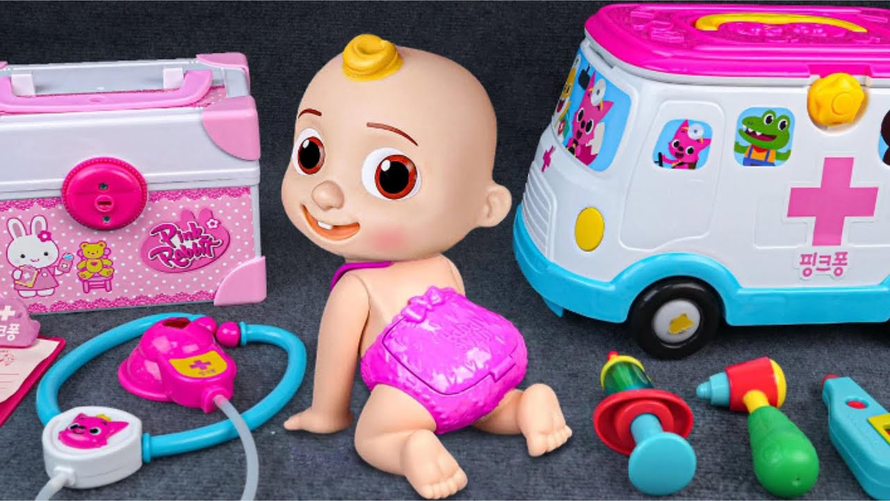 15 Minutes Satisfying with Unboxing COCOMELON Collection, Pinkfong Ambulance Playset Collection ASMR