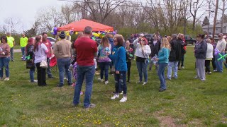 Justice for Katelyn: Rally held to thank police officers in high-profile murder case